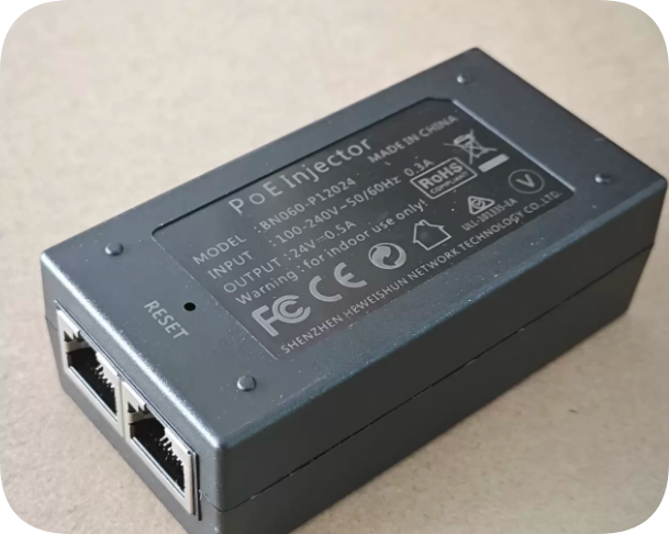 *Brand NEW* HeWeishun 24V 0.5A Gigabit PoE Power Supply BN060-P12024 for Wireless Bridges (Compatible with Hik